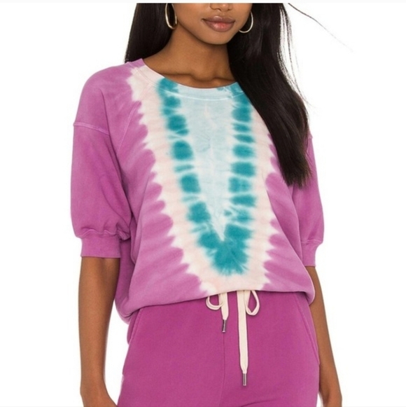 NSF Tops - NSF Minnie Raglan Tie Dye Sweatshirt Pullover Size Small